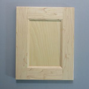 Maple, 3/8 Flat Panel, Bevel Shaker Inside Profile, Natural, 2-3/4 Inch Wide Stiles and Rails