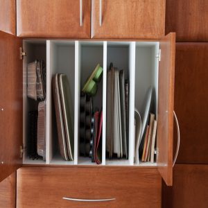 Tray dividers. Perfect for storing muffin tins, oven pans and many other things