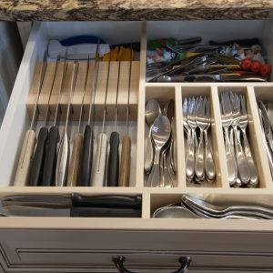 Custom cutlery tray. We can make these in any configuration you desire.